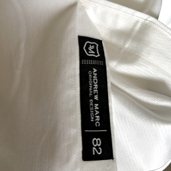 NWT $95 Andrew Marc XL Slim Fit 17 34/35 White - Picture 8 of 12